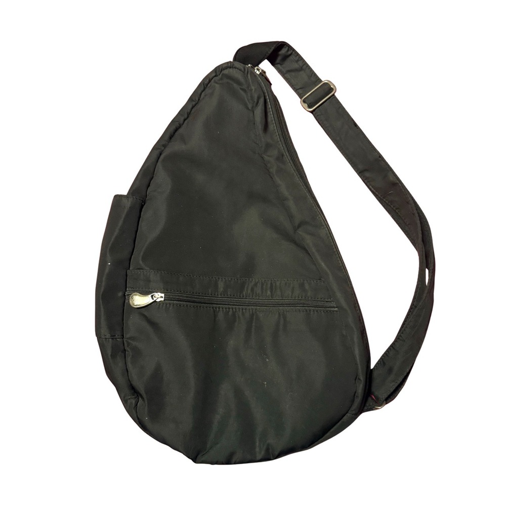 AmeriBag Black Teardrop Sling Bag Adjustable Strap Travel Lightly Used